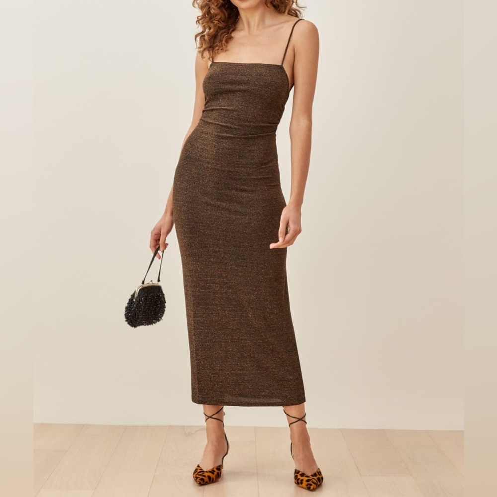 Reformation Breslin Knit Midi Dress